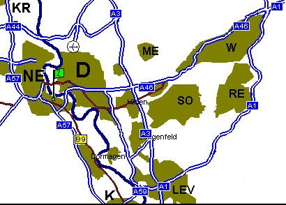 bersichtskarte Region Dsseldorf